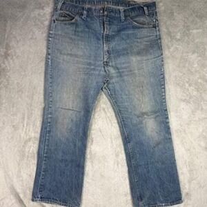 Vintage Levi's 505 Orange Tab Jeans USA Made Zip Fly Distressed date p5/75